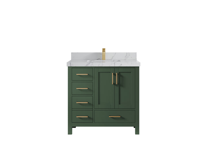 Malibu 36 in. W x 22 in. D Bathroom Vanity Center Sink 2 - photo 43
