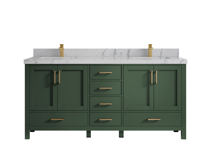 Malibu 72 in. W x 22 in. D Double Sink Bathroom Vanity - photo 43