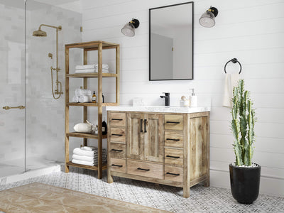 Malibu Mango Wood 42 in. W x 22 in. D Single Sink Bathroom Vanity
