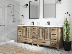 Malibu Mango Wood 84 in. W x 22 in. D Double Sink Bathroom Vanity - photo 2