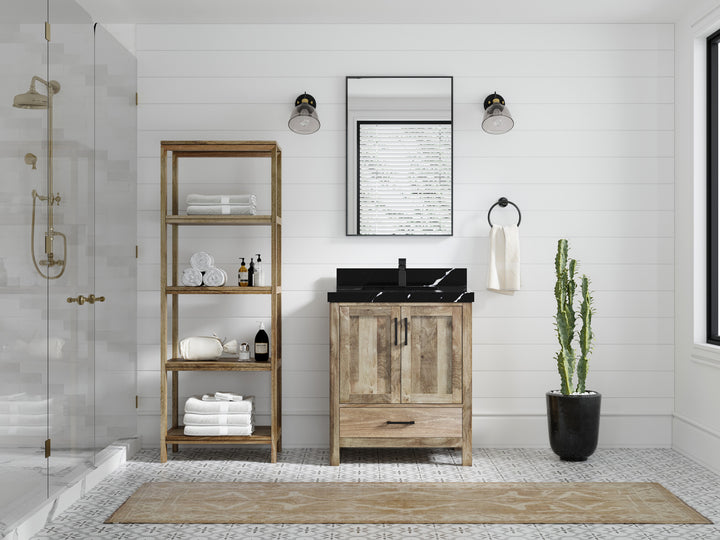 Malibu Mango Wood 30 in. W x 22 in. D Single Sink Bathroom Vanity - photo 17