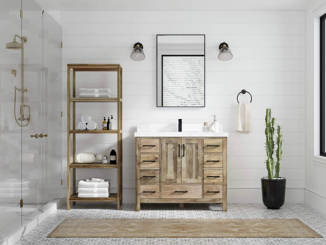 Malibu Mango Wood 42 in. W x 22 in. D Single Sink Bathroom Vanity