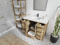 Malibu Mango Wood 42 in. W x 22 in. D Single Sink Bathroom Vanity - photo 3
