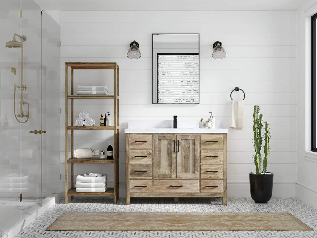 Malibu Mango Wood 48 in. W x 22 in. D Single Sink Bathroom Vanity