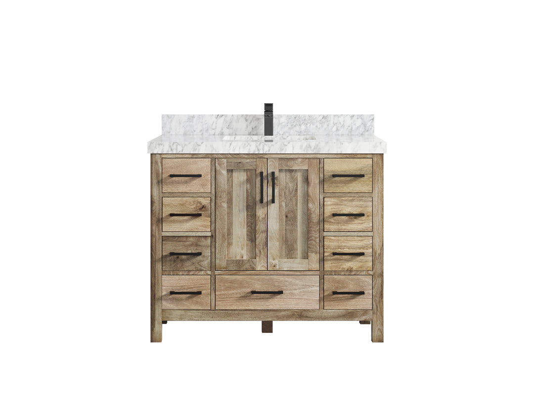 Malibu Mango Wood 42 in. W x 22 in. D Single Sink Bathroom Vanity