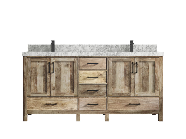 Malibu Mango Wood 72 in. W x 22 in. D Double Sink Bathroom Vanity - photo 30