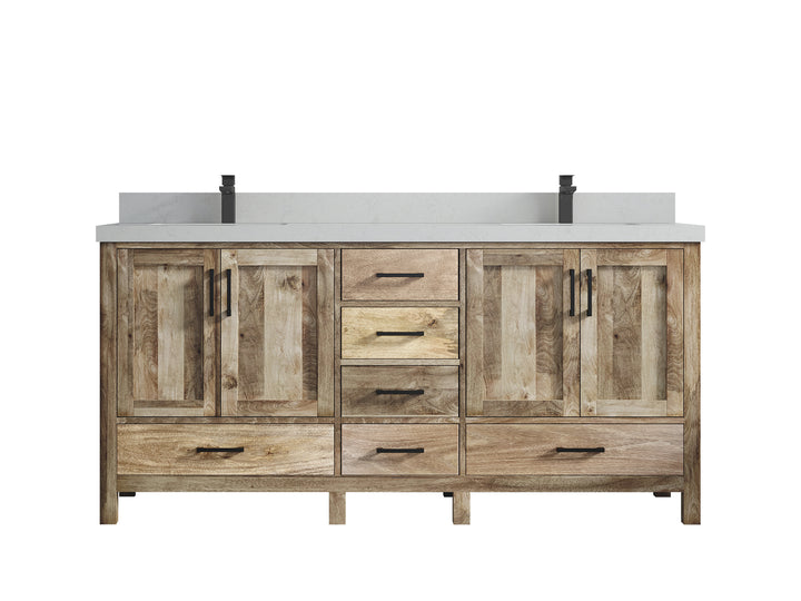 Malibu Mango Wood 72 in. W x 22 in. D Double Sink Bathroom Vanity - photo 32