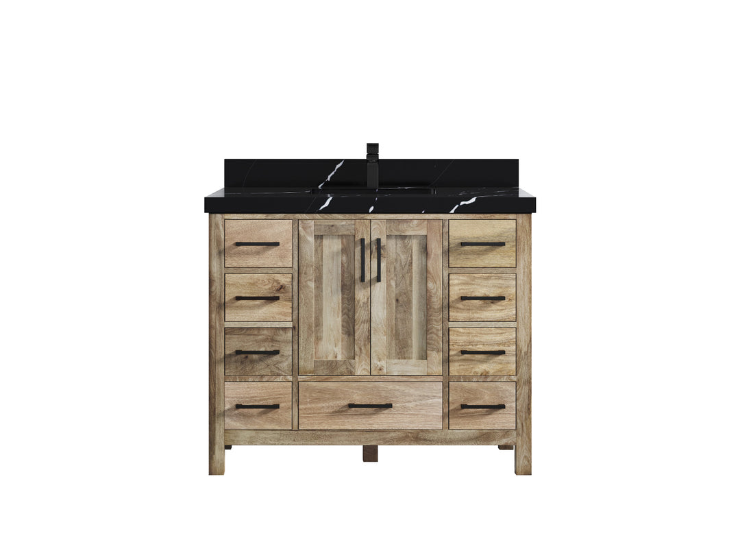 Malibu Mango Wood 42 in. W x 22 in. D Single Sink Bathroom Vanity