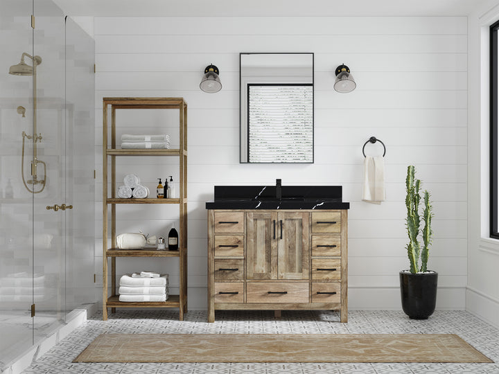 Malibu Mango Wood 42 in. W x 22 in. D Single Sink Bathroom Vanity - photo 17