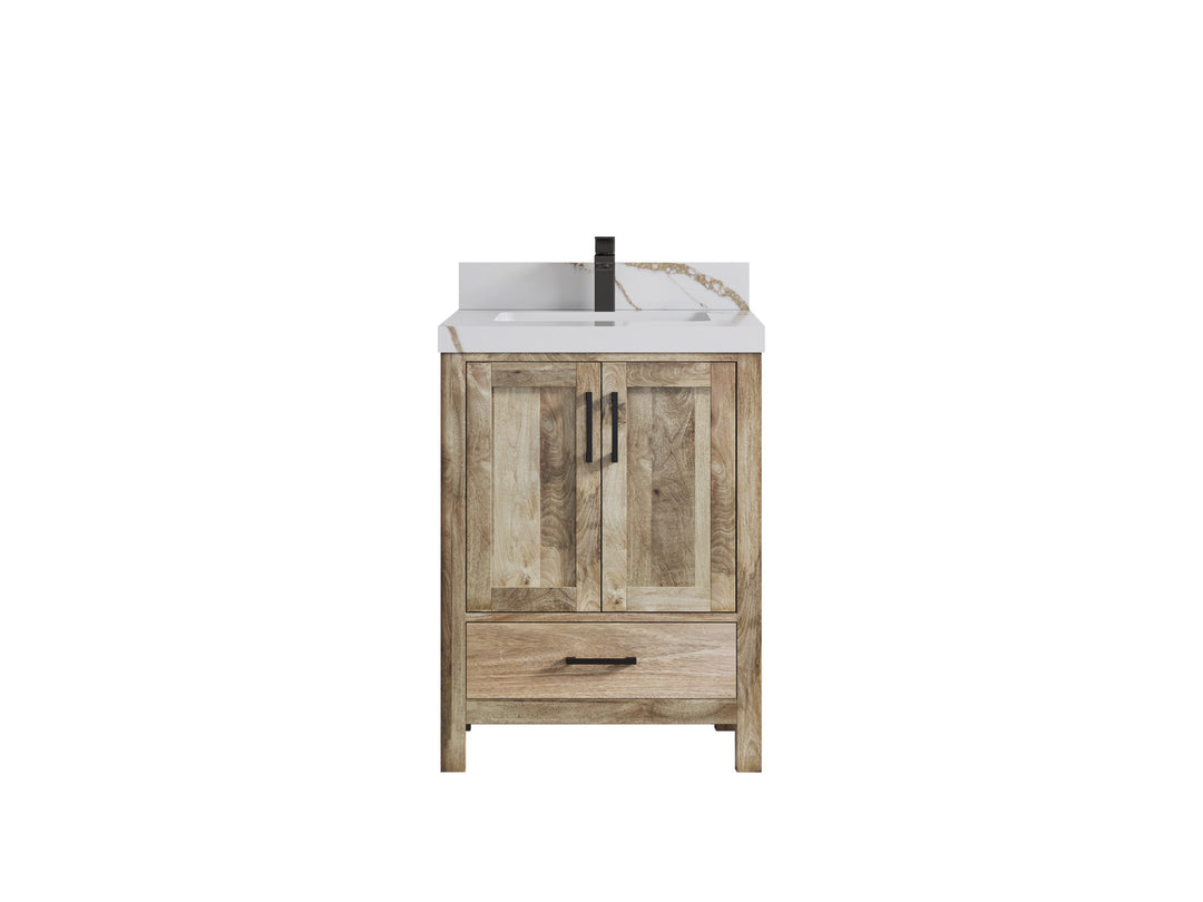 Malibu Mango Wood 24 in. W x 22 in. D Single Sink Bathroom Vanity