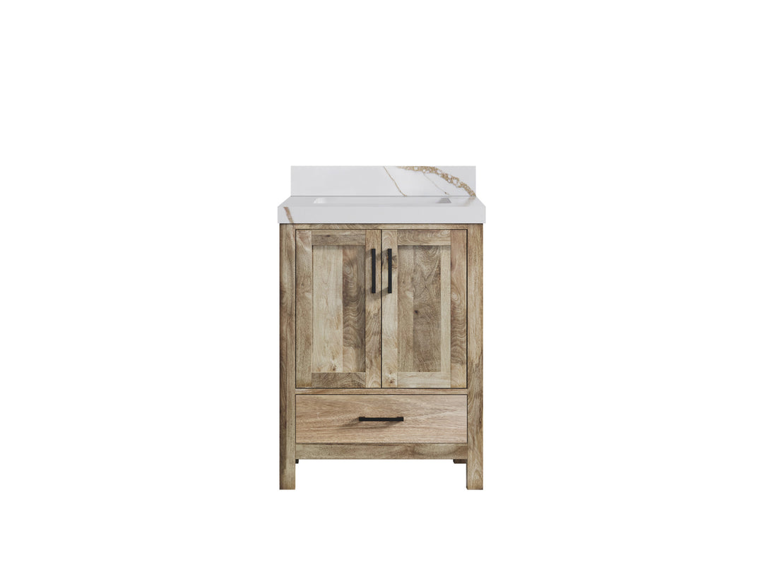 Malibu Mango Wood 24 in. W x 22 in. D Single Sink Bathroom Vanity