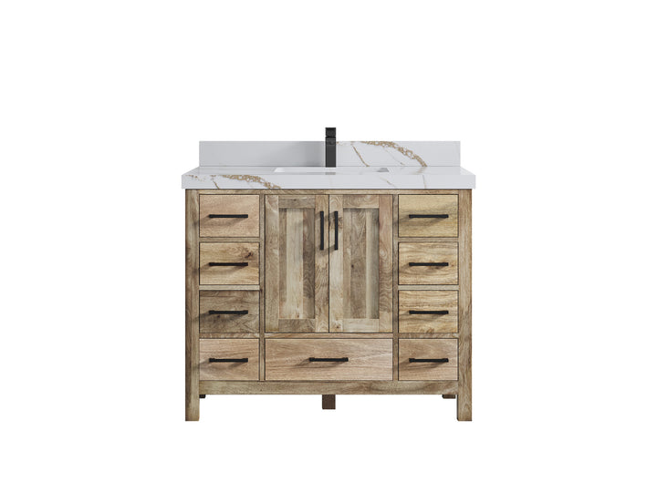 Malibu Mango Wood 42 in. W x 22 in. D Single Sink Bathroom Vanity - photo 18