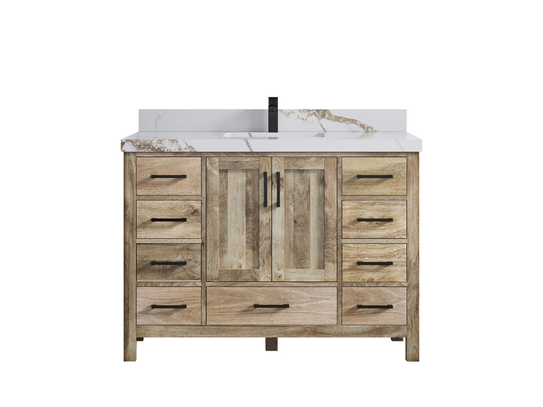 Malibu Mango Wood 48 in. W x 22 in. D Single Sink Bathroom Vanity