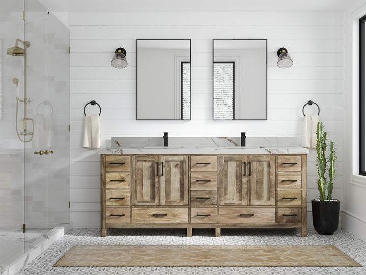 Malibu Mango Wood 84 in. W x 22 in. D Double Sink Bathroom Vanity - photo 19