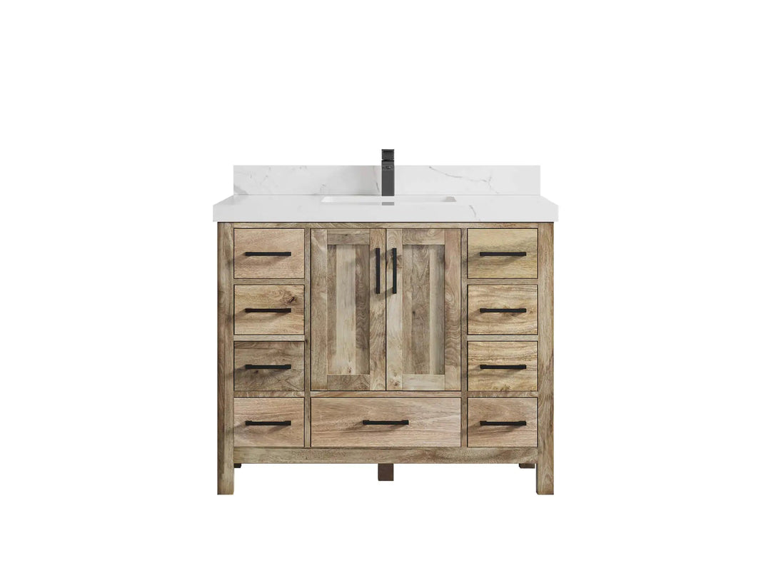 White Washed Bathroom Cabinet - photo 12