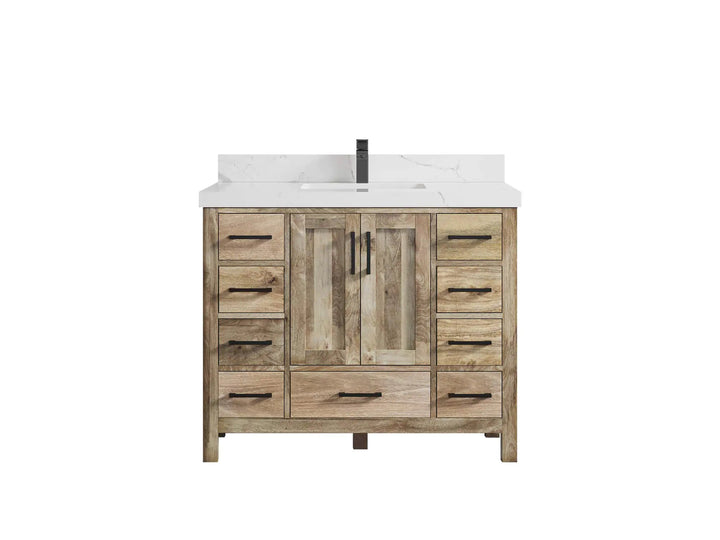 Malibu Mango Wood 42 in. W x 22 in. D Single Sink Bathroom Vanity - photo 1