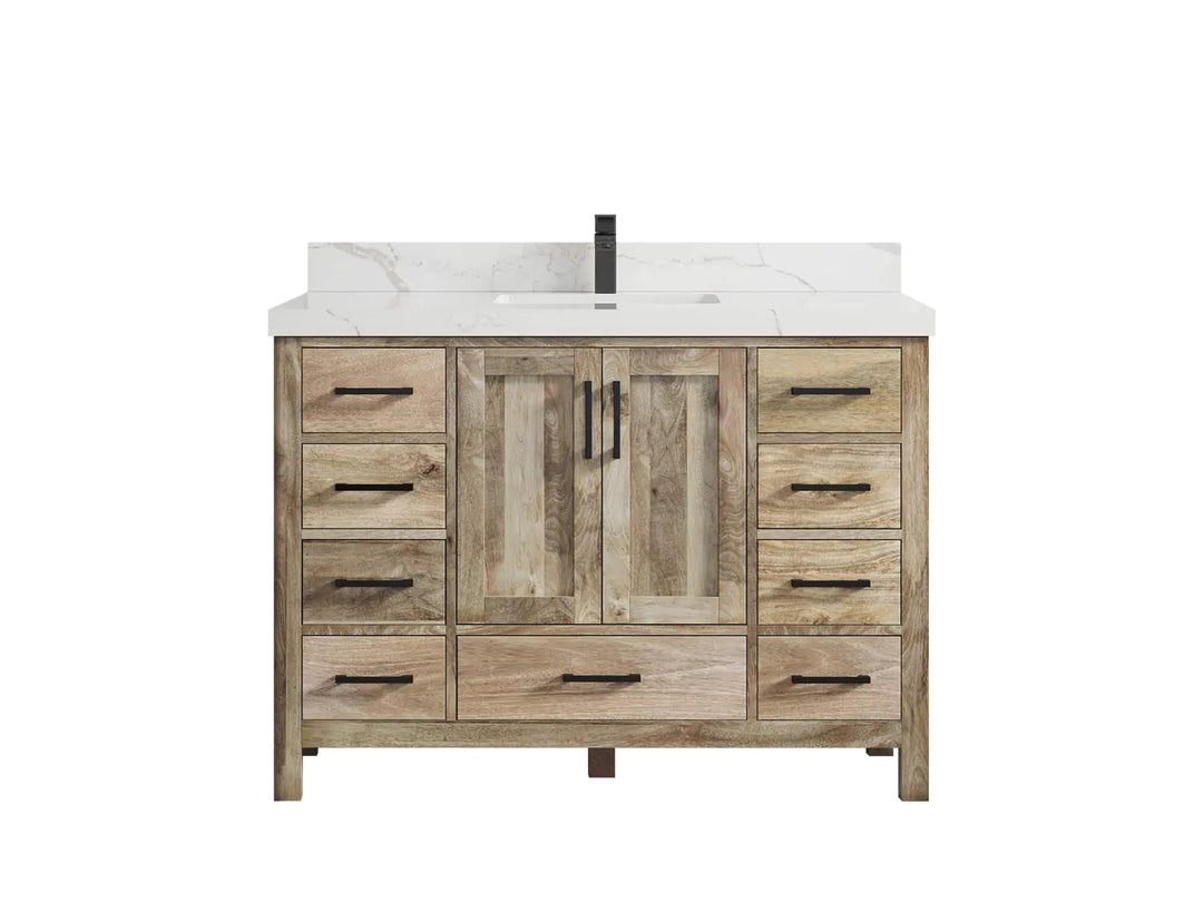 White Washed Bathroom Cabinet - photo 13