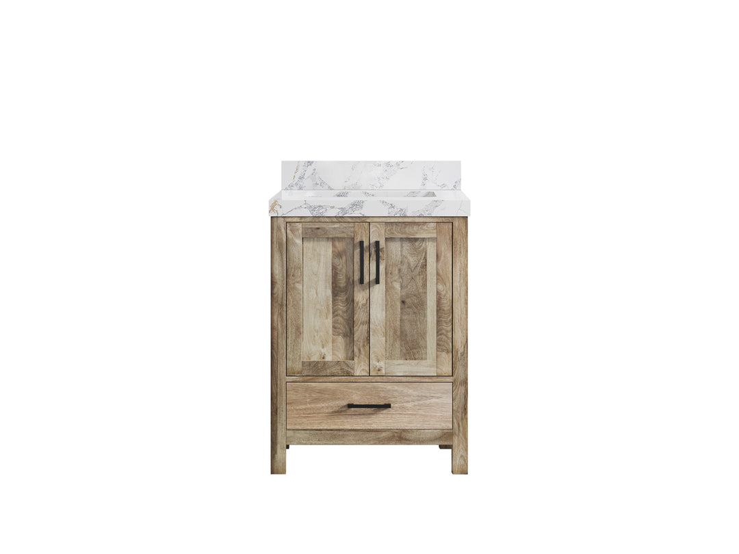 Malibu Mango Wood 24 in. W x 22 in. D Single Sink Bathroom Vanity