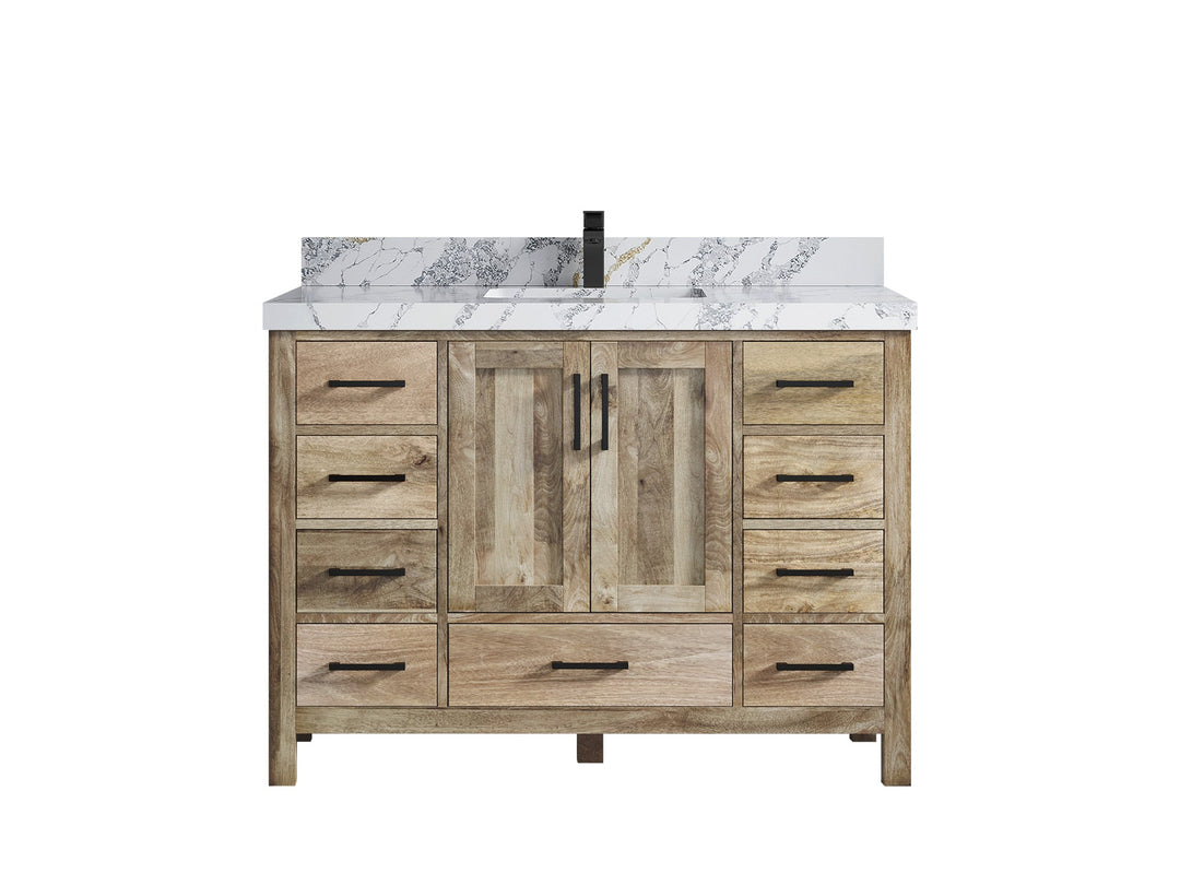 Malibu Mango Wood 48 in. W x 22 in. D Single Sink Bathroom Vanity