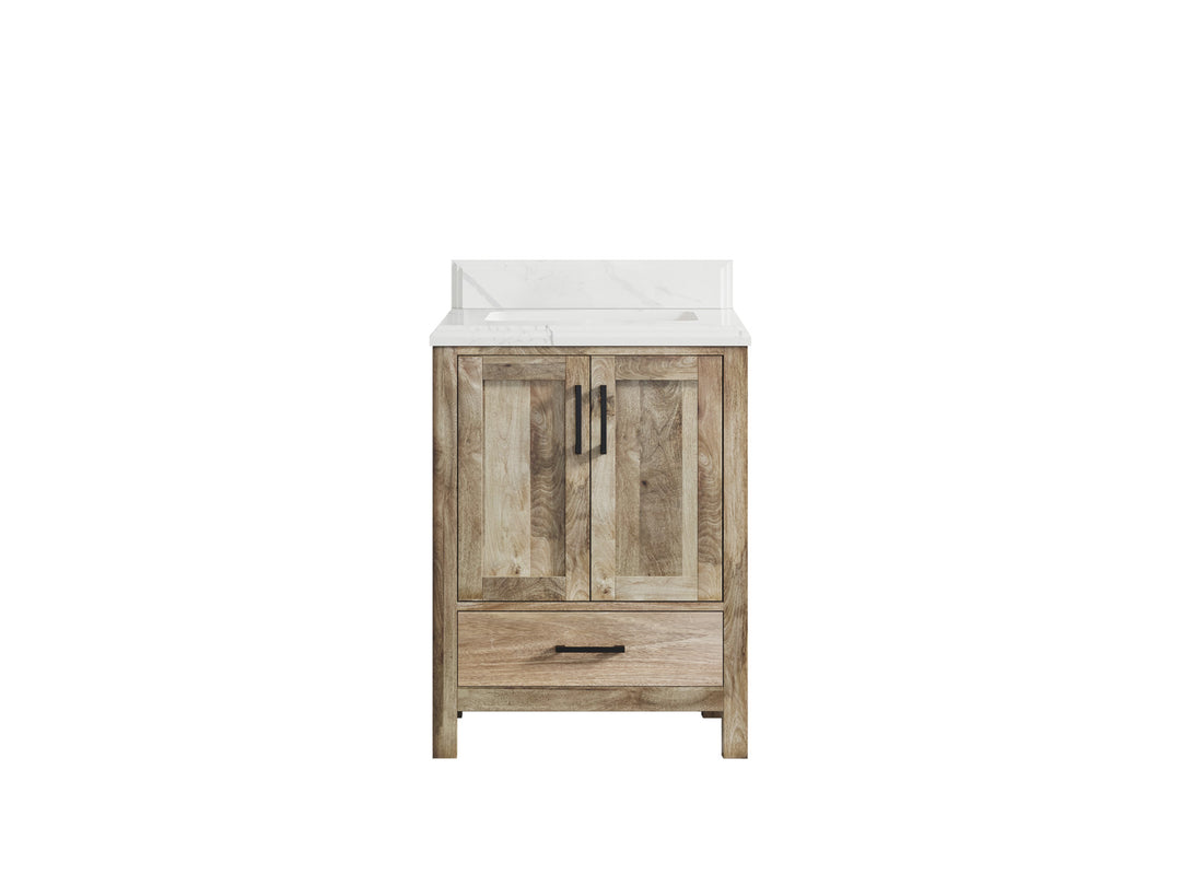 Malibu Mango Wood 24 in. W x 22 in. D Single Sink Bathroom Vanity