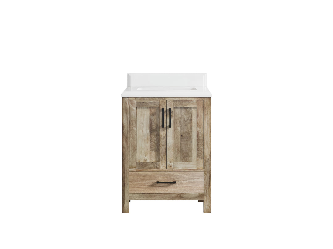 Malibu Mango Wood 24 in. W x 22 in. D Single Sink Bathroom Vanity