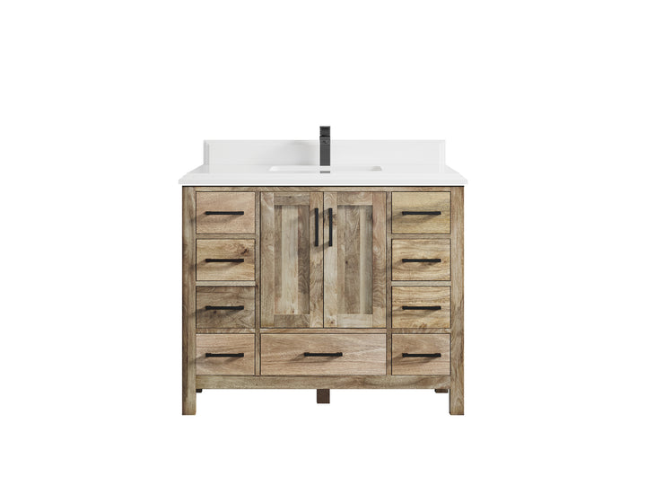 Malibu Mango Wood 42 in. W x 22 in. D Single Sink Bathroom Vanity - photo 36