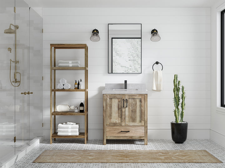 Malibu Mango Wood 30 in. W x 22 in. D Single Sink Bathroom Vanity - photo 41