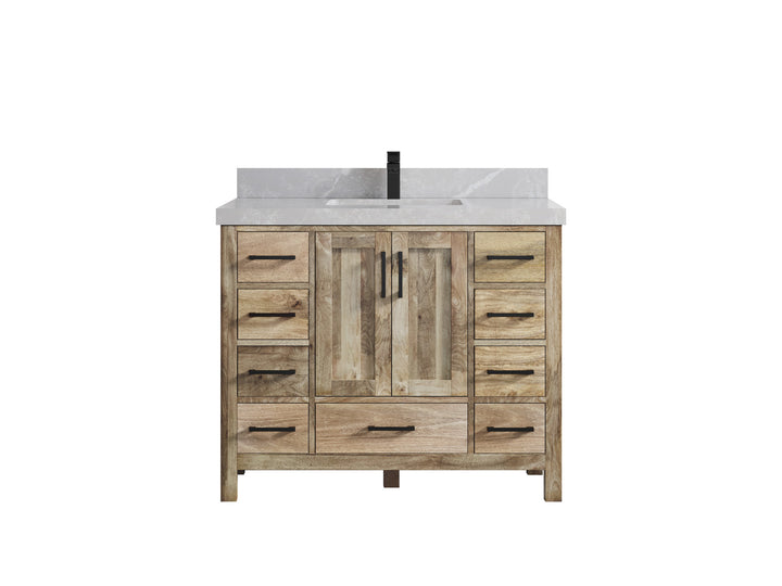 Malibu Mango Wood 42 in. W x 22 in. D Single Sink Bathroom Vanity - photo 40