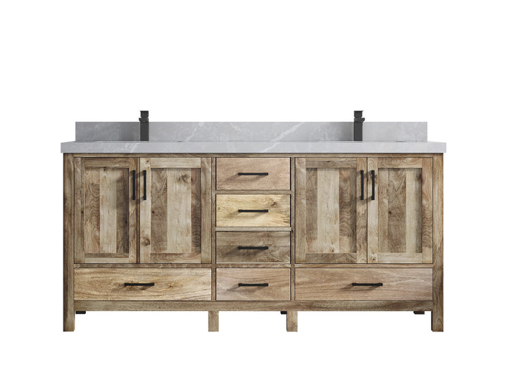 Malibu Mango Wood 72 in. W x 22 in. D Double Sink Bathroom Vanity - photo 42