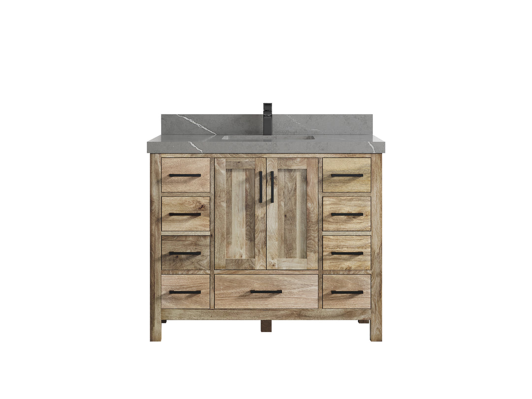 Malibu Mango Wood 42 in. W x 22 in. D Single Sink Bathroom Vanity