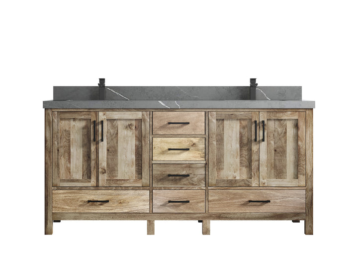 Malibu Mango Wood 72 in. W x 22 in. D Double Sink Bathroom Vanity - photo 44