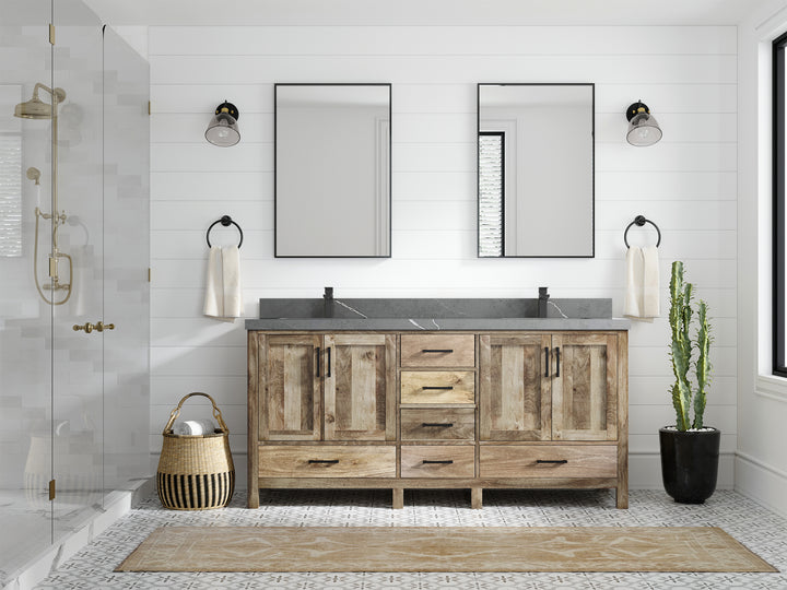 Malibu Mango Wood 72 in. W x 22 in. D Double Sink Bathroom Vanity - photo 45