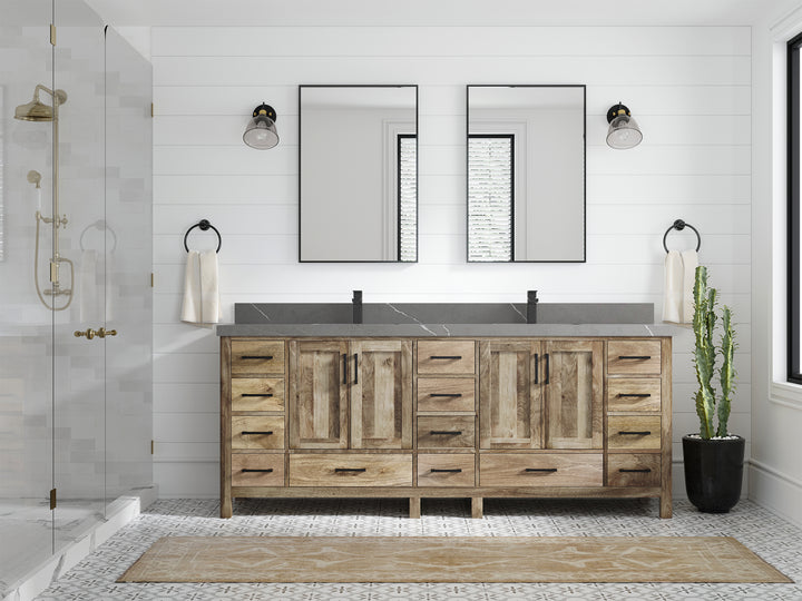 Malibu Mango Wood 84 in. W x 22 in. D Double Sink Bathroom Vanity - photo 43