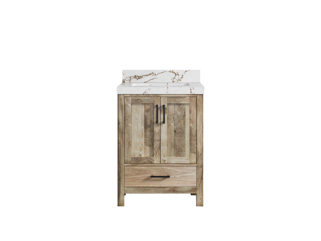 Malibu Mango Wood 24 in. W x 22 in. D Single Sink Bathroom Vanity