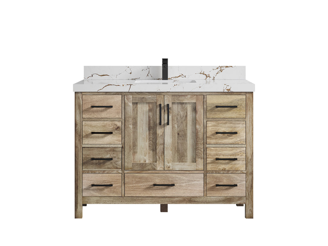 Malibu Mango Wood 48 in. W x 22 in. D Single Sink Bathroom Vanity