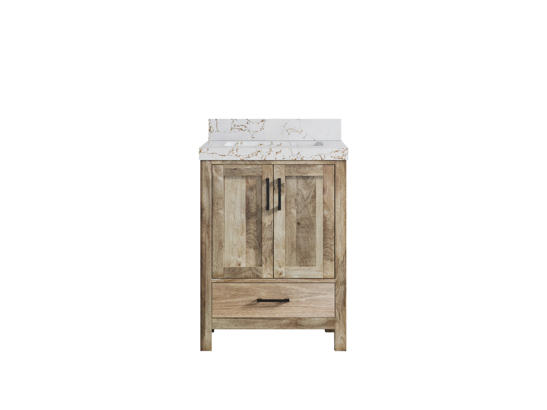 Malibu Mango Wood 24 in. W x 22 in. D Single Sink Bathroom Vanity