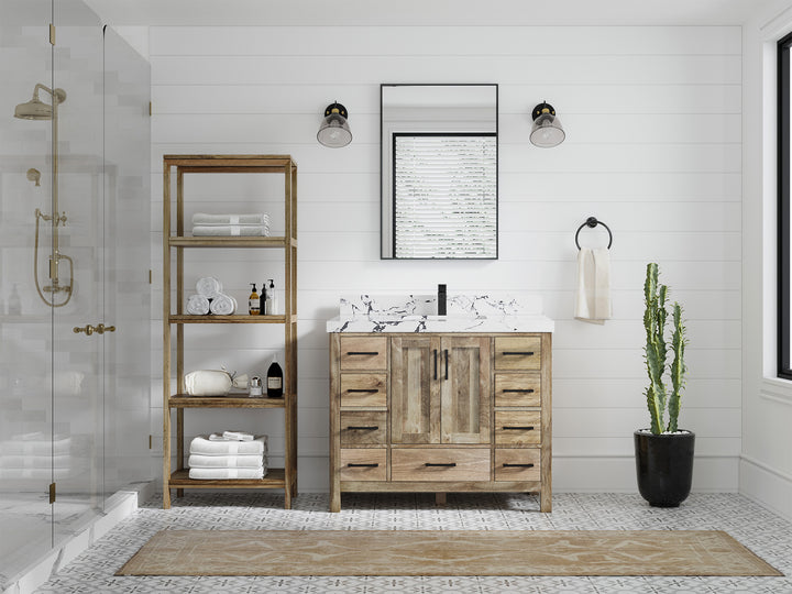 Malibu Mango Wood 42 in. W x 22 in. D Single Sink Bathroom Vanity - photo 49