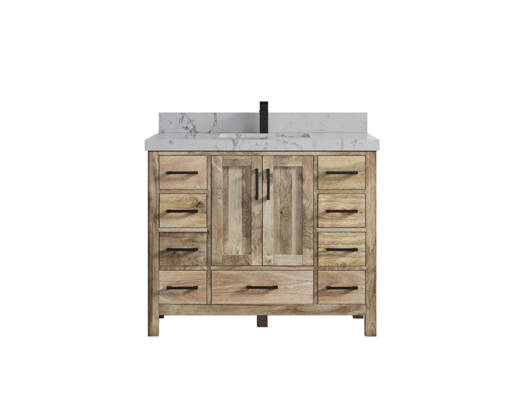 Malibu Mango Wood 42 in. W x 22 in. D Single Sink Bathroom Vanity