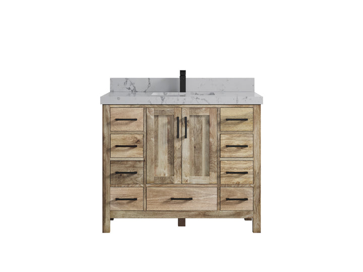 Malibu Mango Wood 42 in. W x 22 in. D Single Sink Bathroom Vanity - photo 12