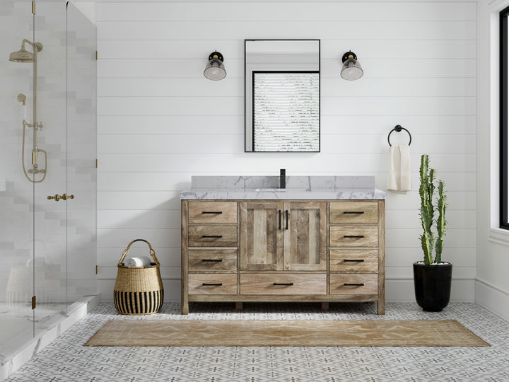 Malibu Mango Wood 60 in. W x 22 in. D Single Sink Bathroom Vanity - photo 13
