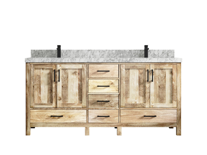 Malibu Mango Wood 72 in. W x 22 in. D Double Sink Bathroom Vanity - photo 27