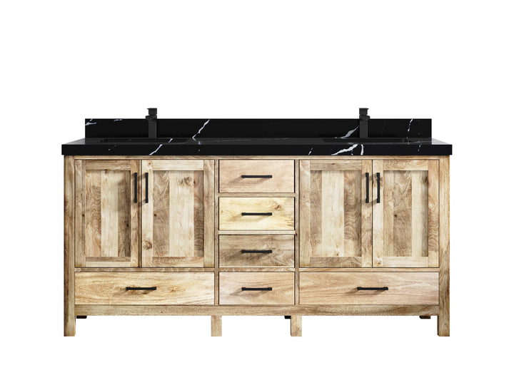 Malibu Mango Wood 72 in. W x 22 in. D Double Sink Bathroom Vanity - photo 49