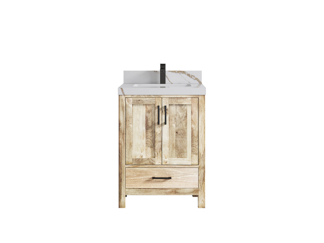 Malibu Mango Wood 24 in. W x 22 in. D Single Sink Bathroom Vanity