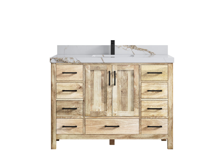 Malibu Mango Wood 48 in. W x 22 in. D Single Sink Bathroom Vanity - photo 18
