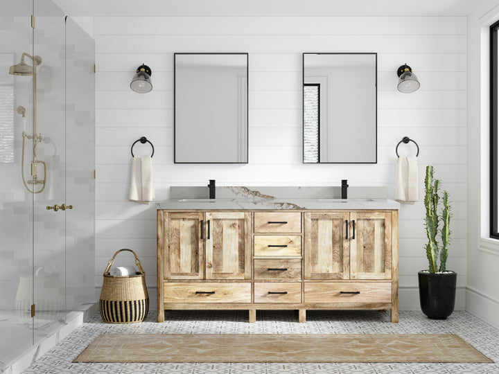 Malibu Mango Wood 72 in. W x 22 in. D Double Sink Bathroom Vanity - photo 18