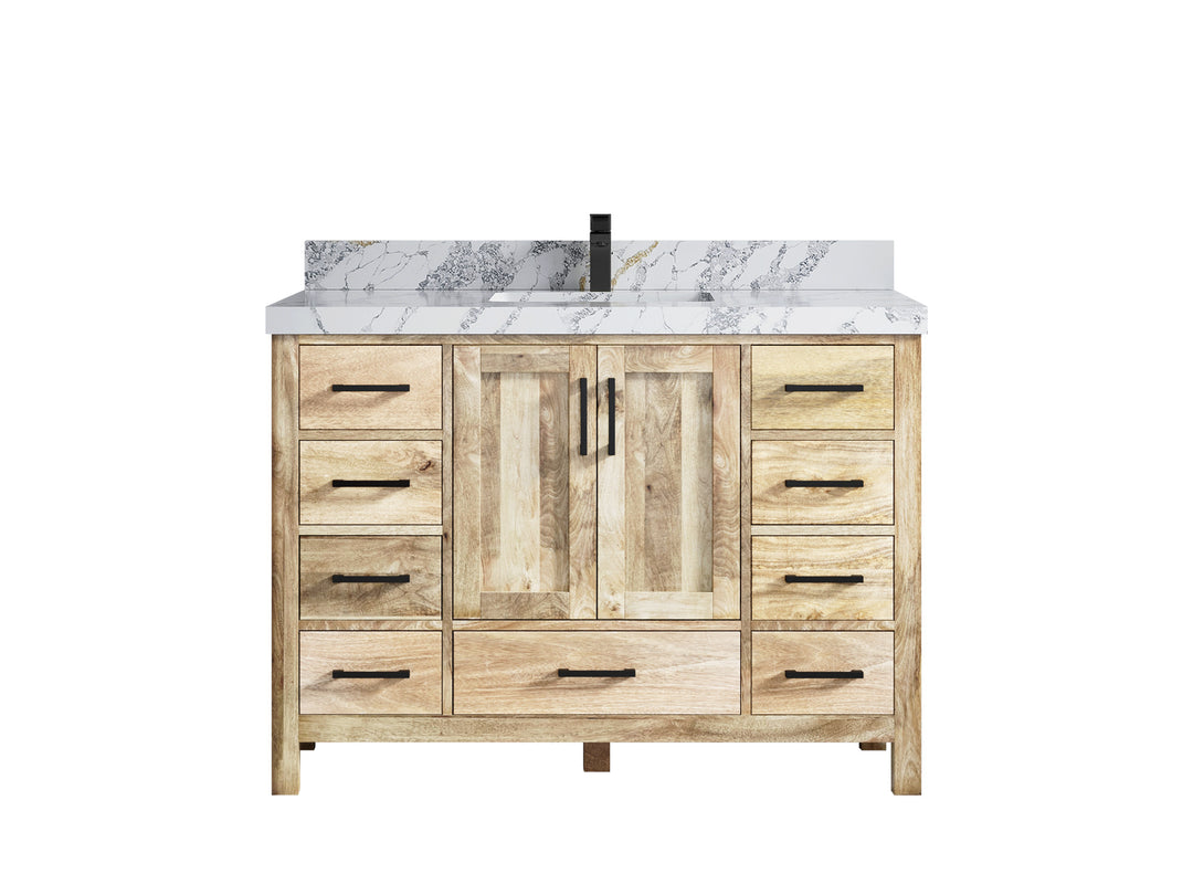 Malibu Mango Wood 48 in. W x 22 in. D Single Sink Bathroom Vanity