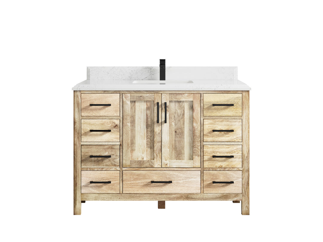 Malibu Mango Wood 48 in. W x 22 in. D Single Sink Bathroom Vanity