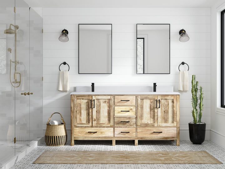 Malibu Mango Wood 72 in. W x 22 in. D Double Sink Bathroom Vanity - photo 36