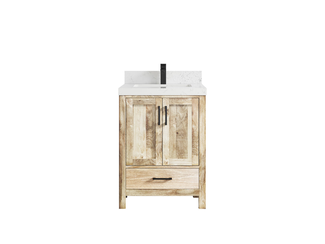 Malibu Mango Wood 24 in. W x 22 in. D Single Sink Bathroom Vanity