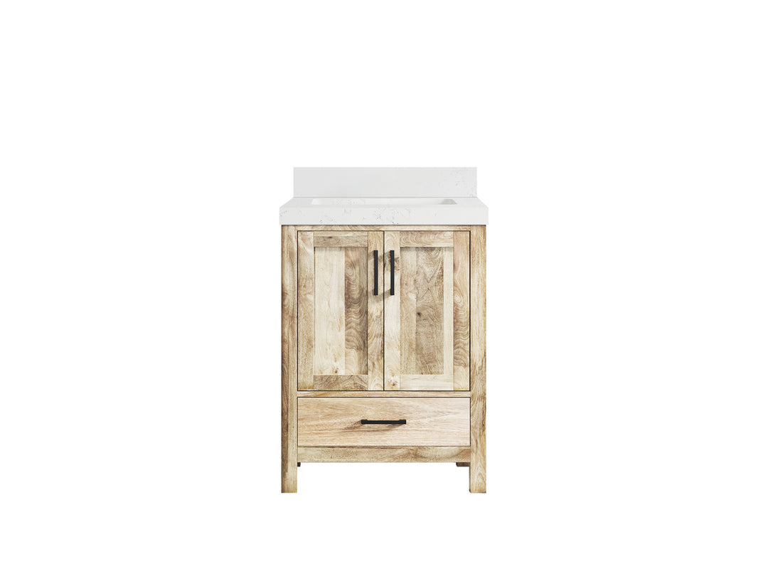 Malibu Mango Wood 24 in. W x 22 in. D Single Sink Bathroom Vanity